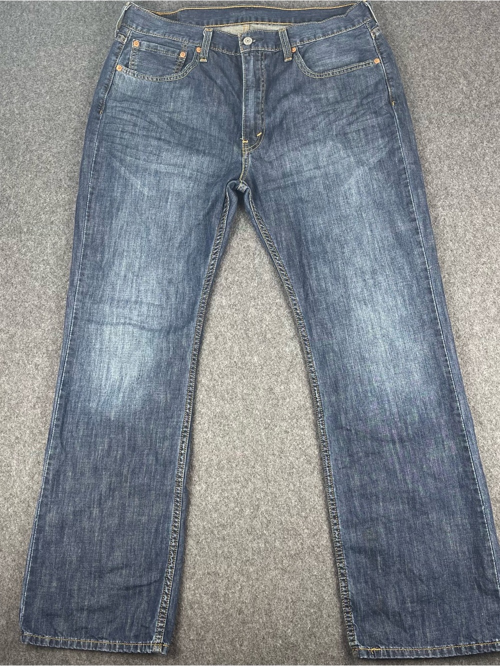 Levis Jeans Mens 36x32 Blue 527 Bootcut Straight Leg Medium Wash Cowboy Western